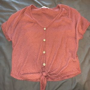 Burnt Orange tie top